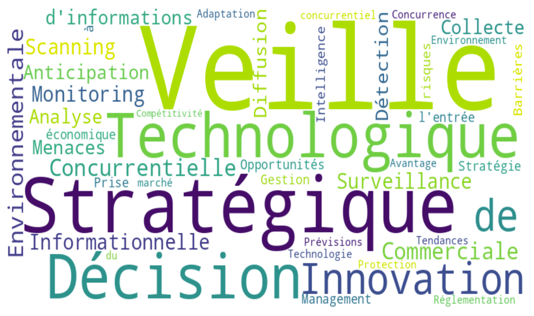 Nuage de mots "veille"